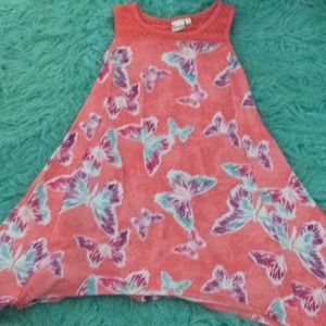 Pink butterfly dress